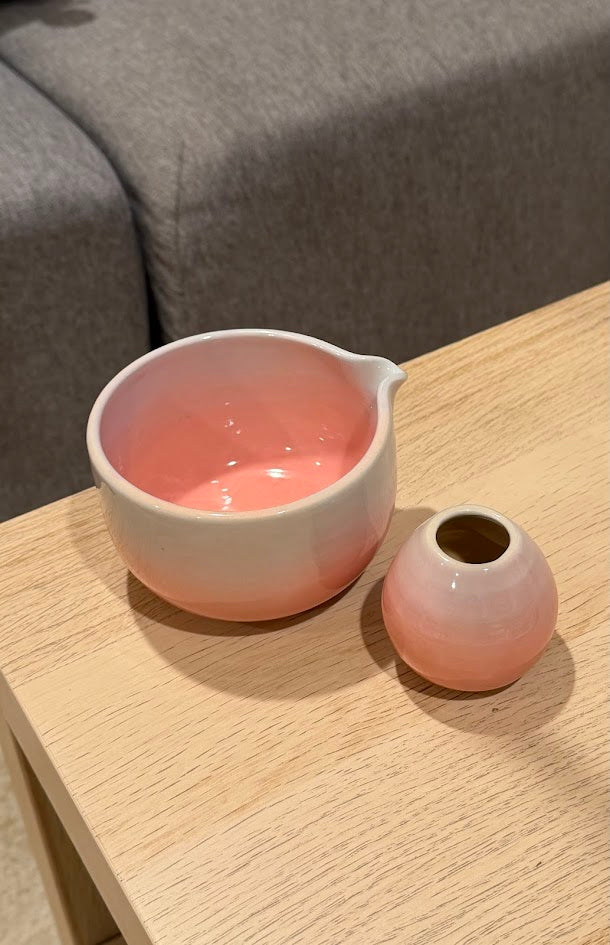 Ombre Pink Blue Matcha Set
