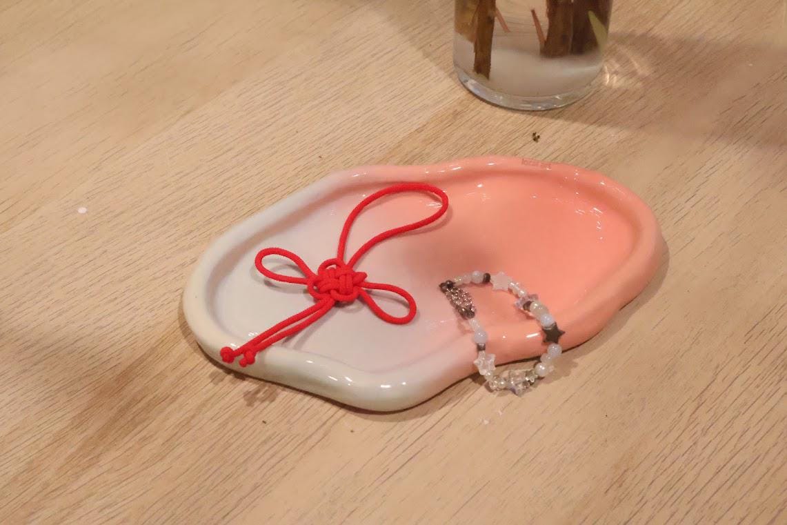 Ómbre Pink Blue Large Tray