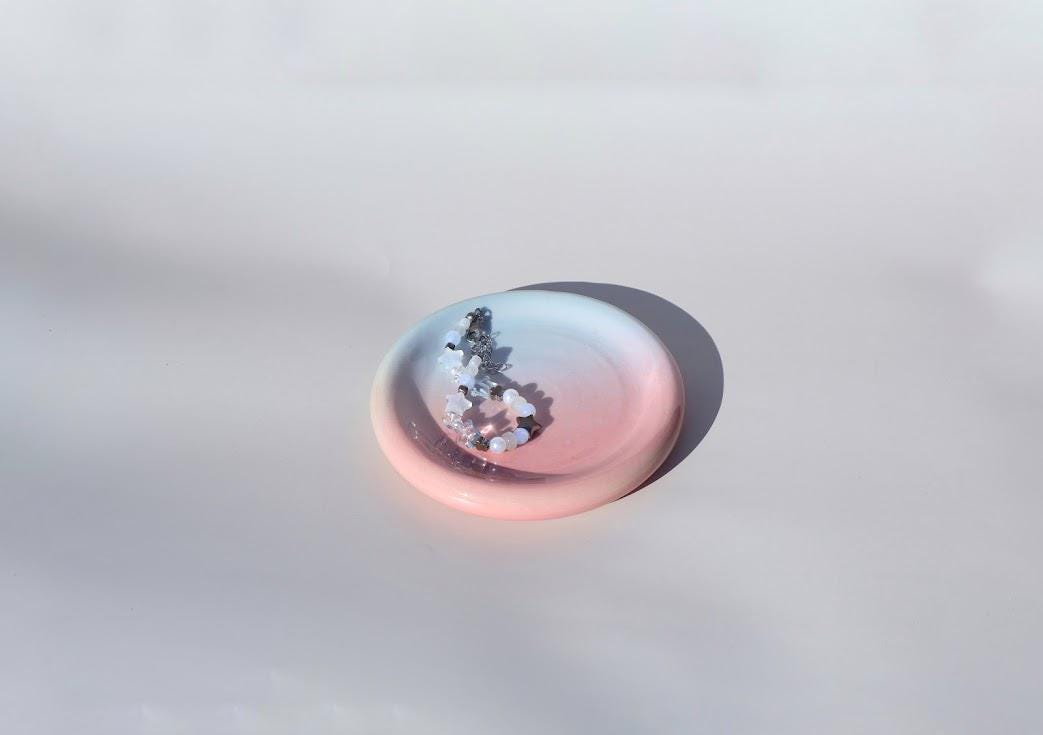 Ómbre Pink Blue Small Tray